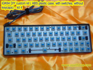 iGK64 DIY custom kit ( ABS plastic case, with switches, without keycaps) – kit 4