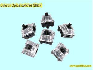 Gateron Optical BLACK switches for RGB mechanical keyboard