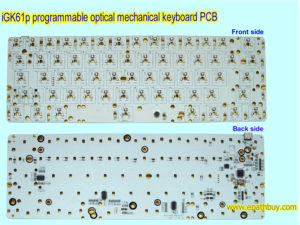 Hotswap keyboard PCB, hotswap optical key switch keyboard PCB iGK61P