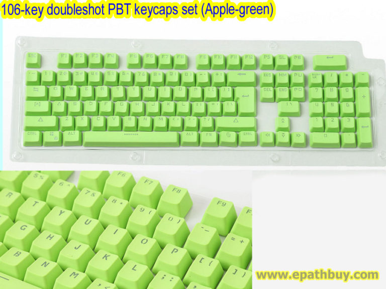 Doubleshot PBT keycaps set 104/106 keys ( multi colors optional