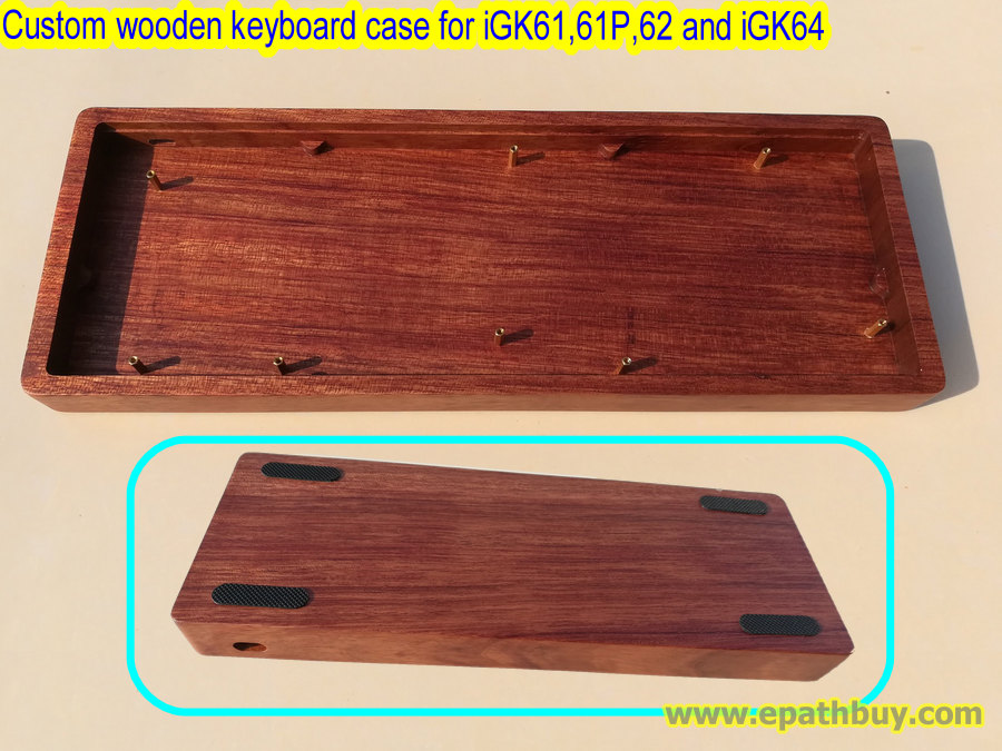 Custom wooden mechanical keyboard case for iGK61, iGK61P, iGK62 and