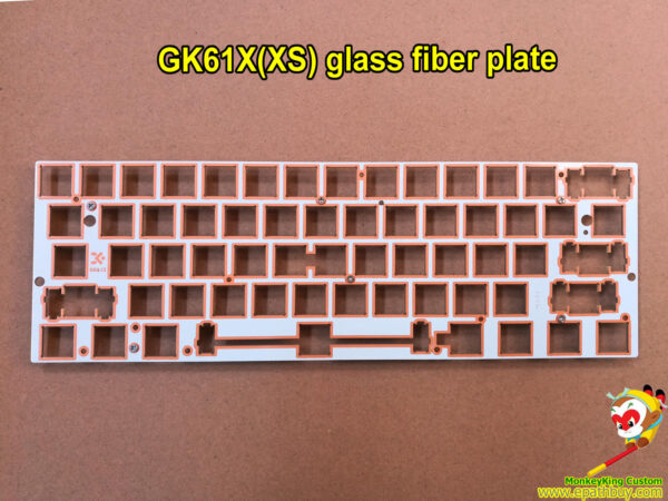 GK61X glass fiber plate without stabilizer, GK61XS keyboard plate, buy GK61X(XS) DIY parts, build your own keyboard
