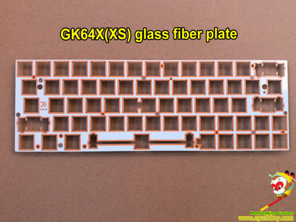 GK64X(XS) glass fiber plate, iGK64X iGK64XS plate, 60% 64 keys mechanical keyboard plate, compatible some GH60 keyboard cases