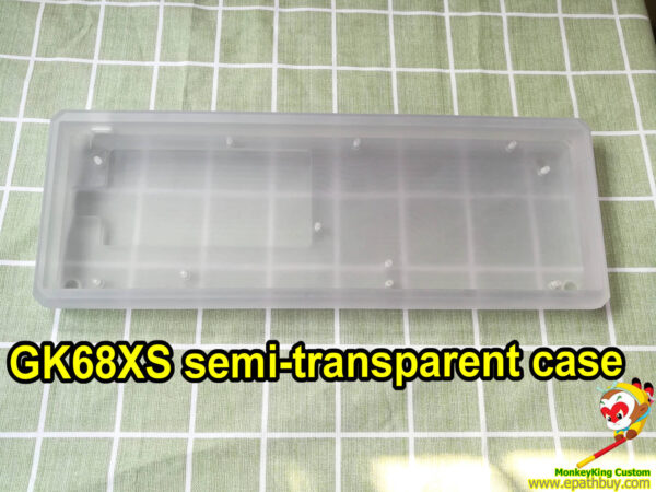 Custom semi-transparent arris keyboard case for iGK68XS RGB mechanical keyboard