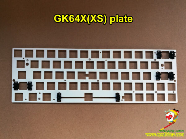 GK64X plate,GK64XS keyboard plate,iGK64X & iGK64XS-bt mechanical keyboard plate, steel made, normal 6.25u spacebar