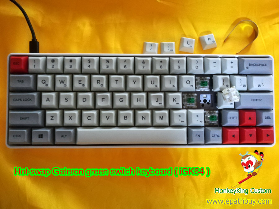 hot swap gateron green keyboard, hot swap keyboard, HS keyboard