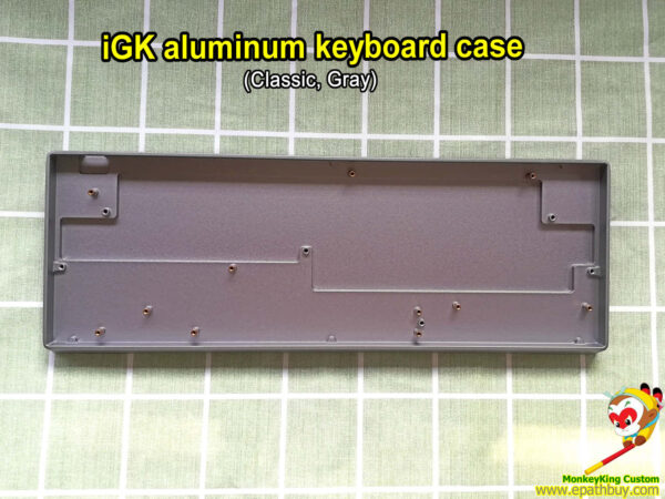 Custom iGK aluminum mechanical keyboard case silver-gray classic new version