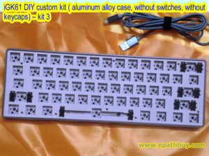 iGK61 DIY custom kit ( aluminum alloy case, without switches, without keycaps) – kit 3