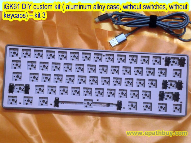 60% aluminum mechanical keyboard diy kit, custom wireless hot swap