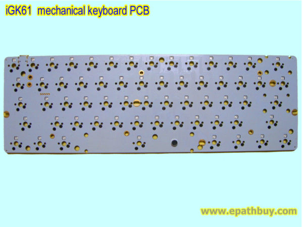 iGK61 mechanical keyboard PCB, 61-key poker layout, with hotswappable switch design, DIY custom built kit