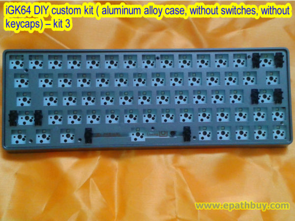 iGK64 DIY custom kit ( aluminum alloy case, without switches, without keycaps) – kit 3