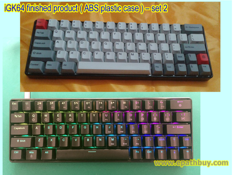 60% compact mechanical keyboard, 64 key small keyboard, custom mini ...
