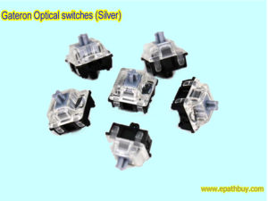 Gateron Optical silver switches for RGB mechanical keyboard