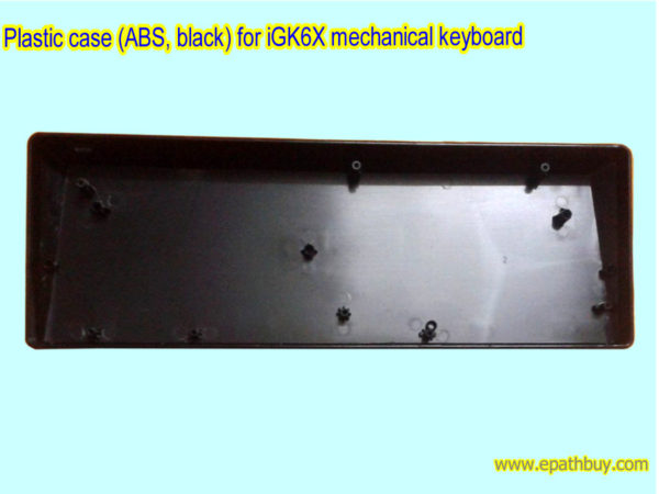 Plastic case (ABS, black) for iGK6X mechanical keyboard