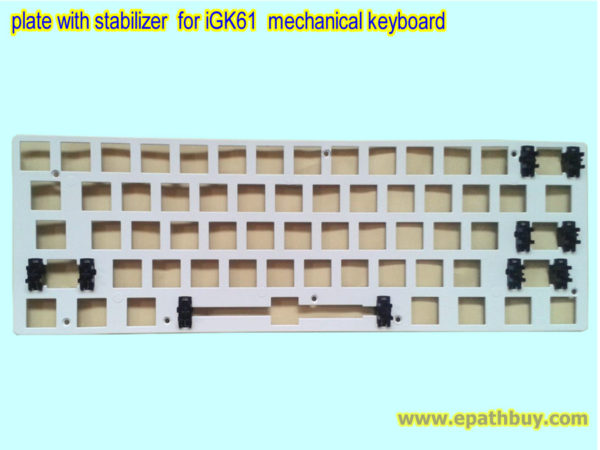 plate with stabilizer for iGK61 mechanical keyboard