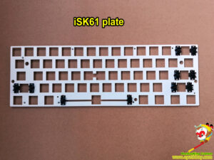 iSK61 plate with stabilizer, custom 61 keys poker layout plate, buy DIY mechanical keyboard parts, build your own keyboard